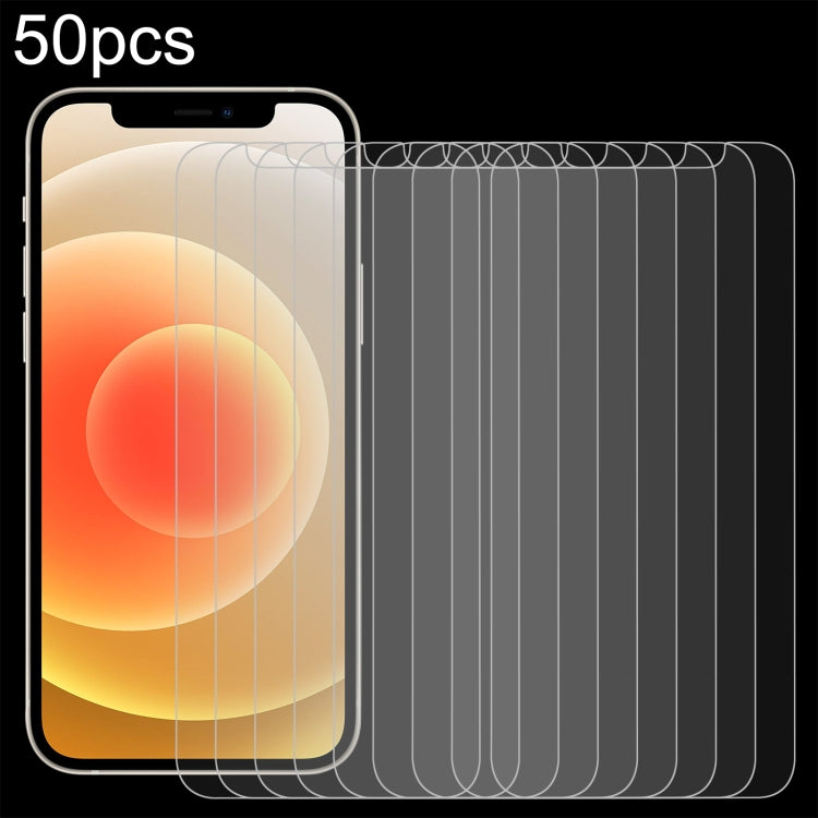 Per iPhone 12 mini 50 PZ Pellicola in vetro temperato 0,26 mm 9H 2,5D (a fessura), For iPhone 12 mini Per iPhone 12 mini 50 PZ Pellicola in vetro temperato 0,26 mm 9H 2,5D (a fessura), For iPhone 12 mini